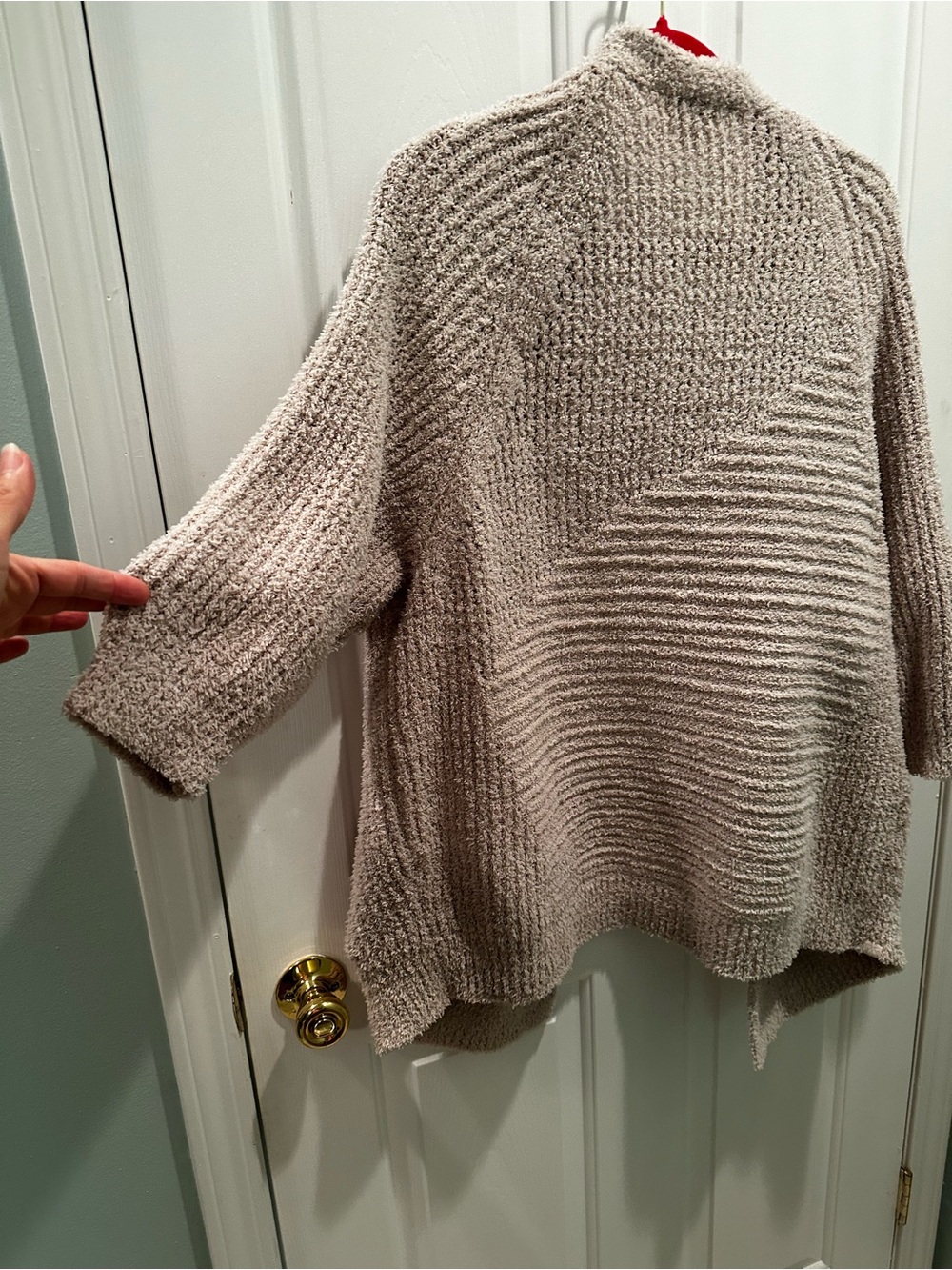 Barefoot Dreams Bouclé Button Cardigan Sweater - Cream - Picture 3 of 6